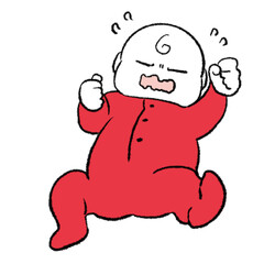 泣いている赤ちゃん