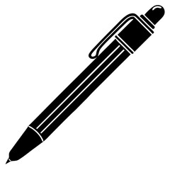 Pen Silhouette Black Vector