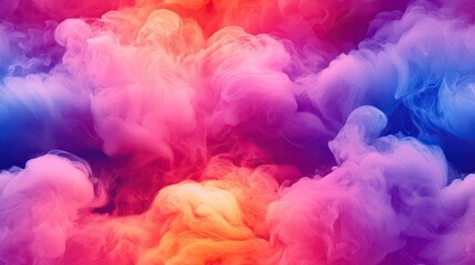Fototapeta premium Vibrant and colorful smoke swirling in the air creating a captivating display of rich hues and dynamic shapes for visual impact