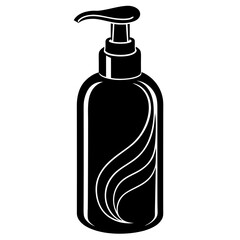 Shampoo Silhouette Black Vector