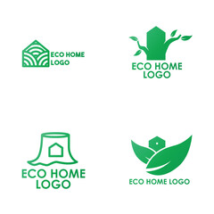 Eco-Friendly Home Logo Collection