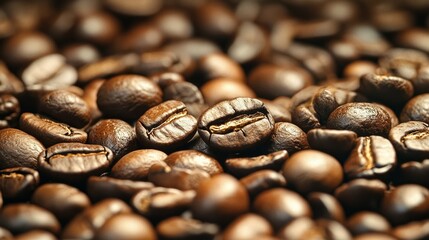 Coffee beans. Vintage background