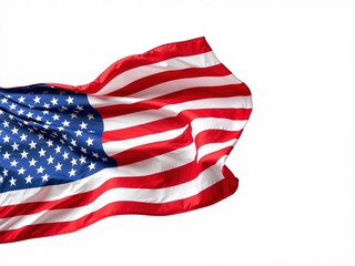 Obraz premium American Flag Waving Majestically, Dynamic Design