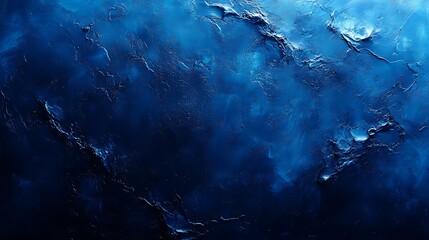 Abstract Blue Texture Featuring Rain Droplets and Cool Streaks