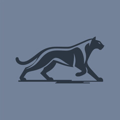 vector illustration of a puma