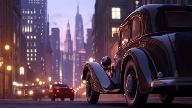 camera pulling back to reveal the awakening city, art deco skyline glowing softly in the morning light, a sense of closure and nostalgia vibrant 1920s atmosphere highly detailed, sharp focus, high res