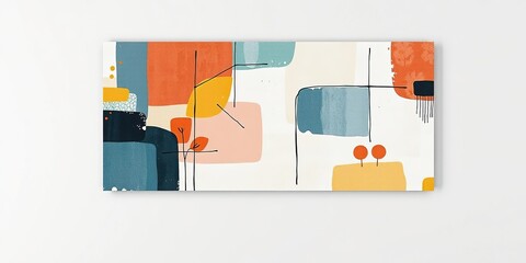 Abstract Painting Stickers - Modern Wall Decor Design
