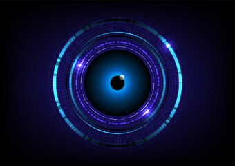 Abstract background with eye scan security