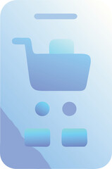 Obraz premium Shopping Cart Icon with Products – Perfect for E-Commerce & Retail