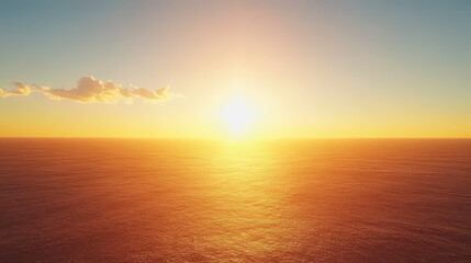 Obraz premium A beautiful sunset over the ocean captured in muted sunset tones creating a stunning background illustration