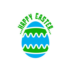 Happy Easter egg graphic