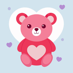Fototapeta premium vector cute valentine-s-day background