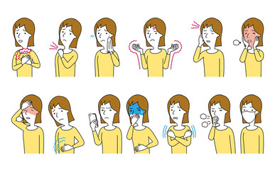 女性の様々な症状 セット