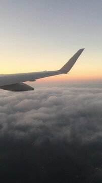 view from airplane window