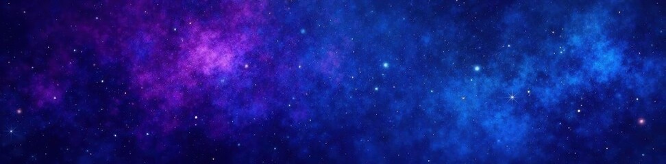 Obraz premium Grainy blue-purple-black gradient banner Abstract noise texture , atmospheric, black, purple