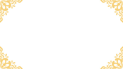 Minimalist Luxury Decorative Frame Classic style vector frame with empty space in the middle