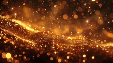 Golden Dust Particles: Shimmering golden specks drift in the air, creating a dreamlike, magical atmosphere, perfect for celebratory or fantasy-themed visuals.
