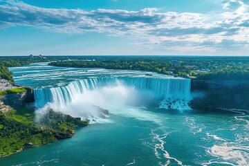 Niagara Falls represents a common heritage and global importance symbolizing collaboration and joint efforts of United States and Canada to preserve and showcase this valuable natural wonder