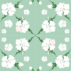 Vibrant Botanical Fabric Design