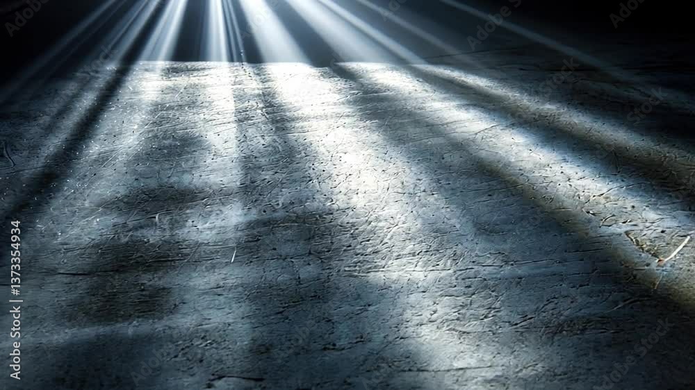 Poster serene atmosphere soft rays of light illuminate textured surface, creating tranquil depth and dramat