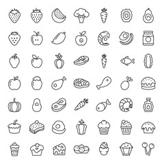 food icons set