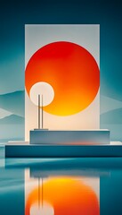 Modern Sunset Display Pod