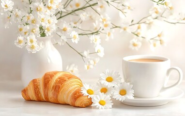 Morning Coffee & Flowers