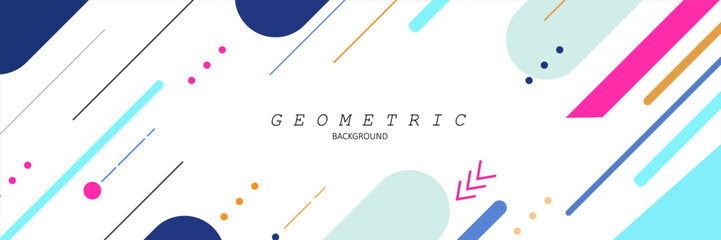 Flat geometric background vector design in eps 10