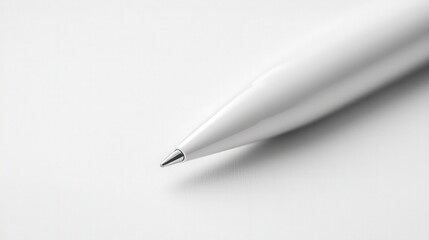 ballpoint pen cap with a white back, highlighting its subtle design and minimalistic form