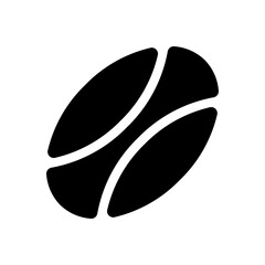 American football or rugby icon vector on blank background