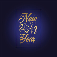 New Year 2019 celebration graphic