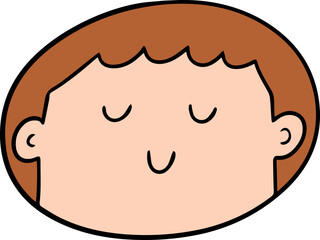 Illustration of boy smiling
