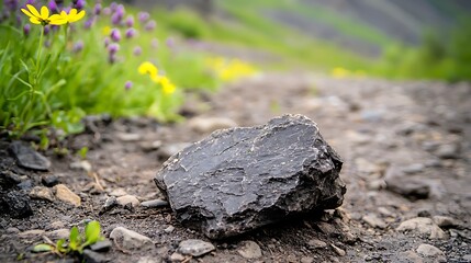 Exploring unique rock formations natural landscape outdoor photography vibrant flora ground level view nature's beauty