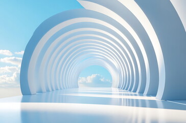 empty space and a blue sky