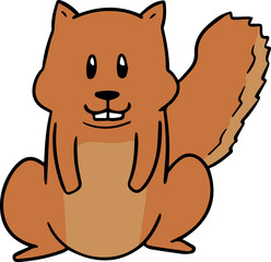 Illustration of squirrel

