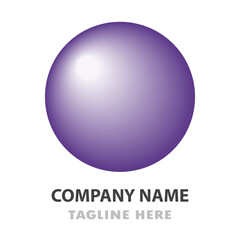 Purple Sphere Logo Design