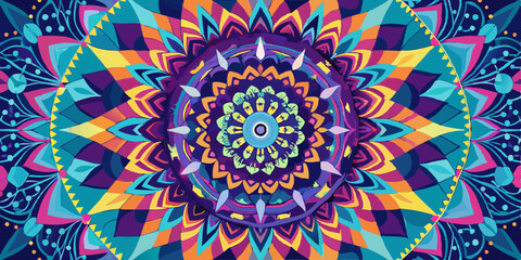 vector fractal background design 