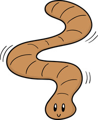 Illustration of worm
