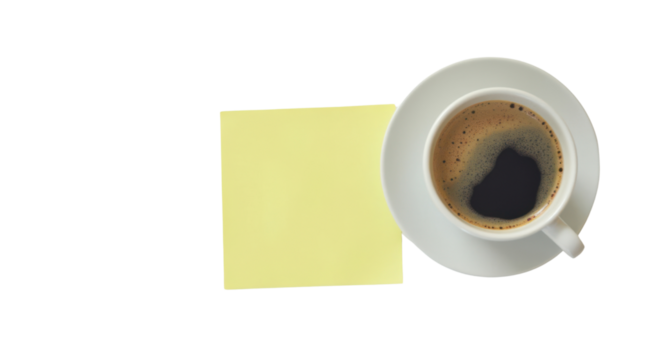 Coffee break in the office note taking essentials for productivity workspace flat lay minimalist inspiration