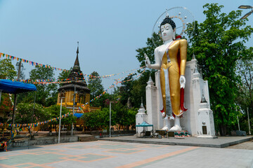 Buddha statue at Wat Doi Phrabat in Chiang Rai