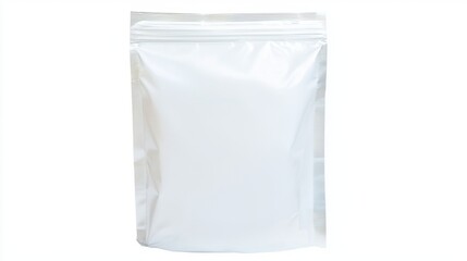 Plastic Bag Mockup with Zipper, Blank Design for Product Branding