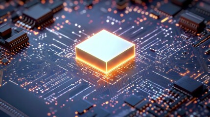 Obraz premium electronic circuit board