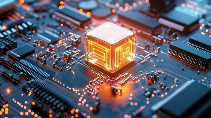 Obraz premium computer circuit board