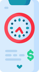 Obraz premium time Illustration on a white background.