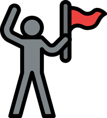 win Illustration on a white background.