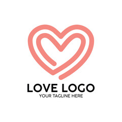 Simple, Heart-Shaped Logo