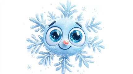 Fototapeta premium Cute Snowflake Character