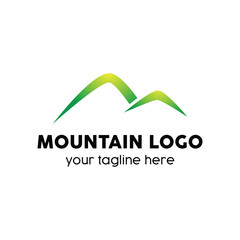 Simple mountain logo design