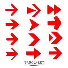 set of red  arrows