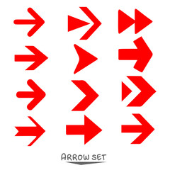 set of red  arrows